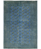 Revival 5'5'' X 7'9'' Hand-Knotted Wool Rug 5'5'' x 7'9'' (163 X 233) / Blue / Grey