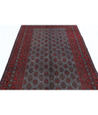 Revival 5'5'' X 7'9'' Hand-Knotted Wool Rug 5'5'' x 7'9'' (163 X 233) / Grey / Red