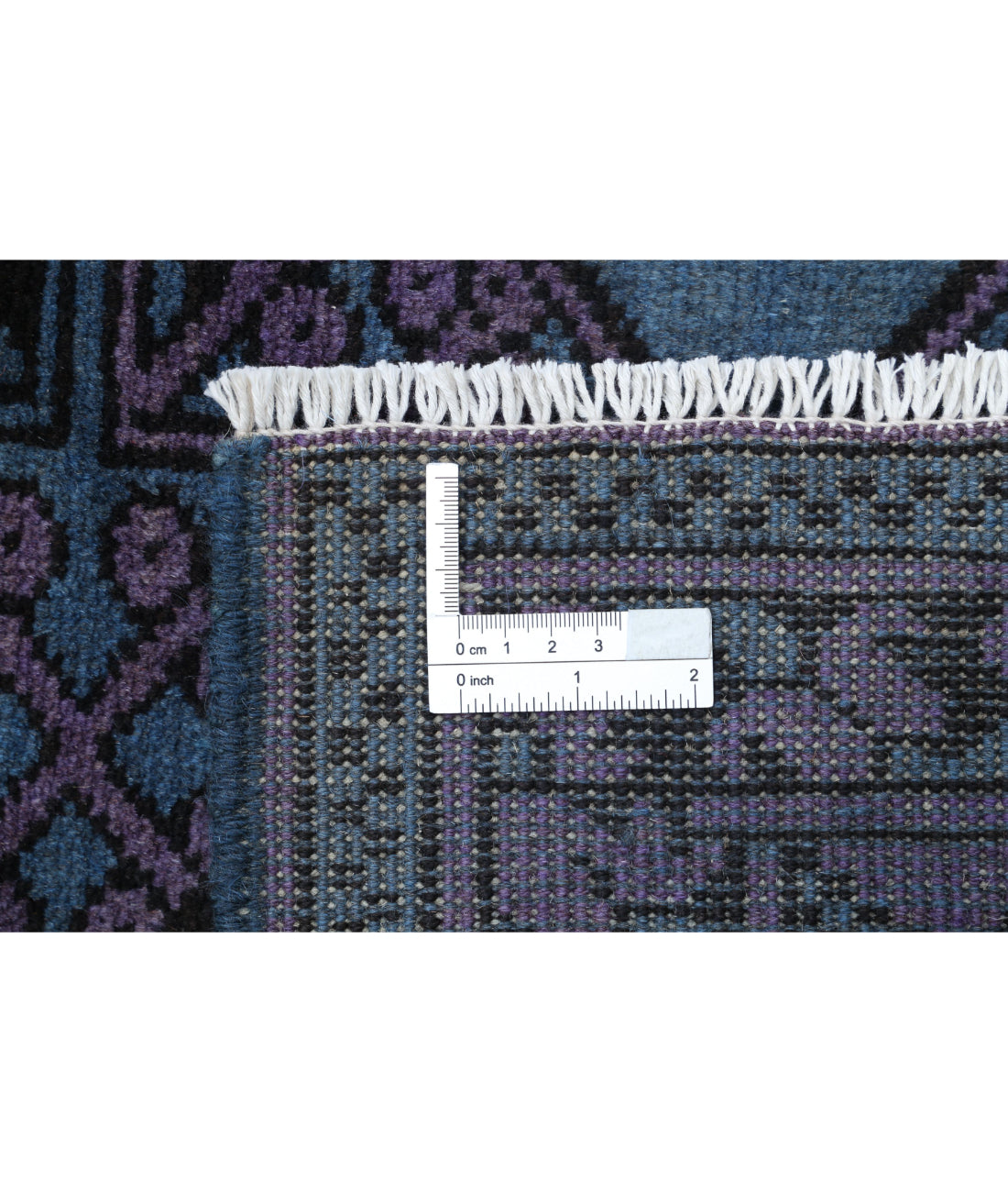 Revival 5'8'' X 8'2'' Hand-Knotted Wool Rug 5'8'' x 8'2'' (170 X 245) / Blue / Purple