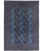 Revival 5'8'' X 8'2'' Hand-Knotted Wool Rug 5'8'' x 8'2'' (170 X 245) / Blue / Purple