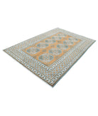 Revival 5'6'' X 7'11'' Hand-Knotted Wool Rug 5'6'' x 7'11'' (165 X 238) / Gold / Ivory