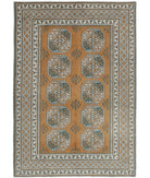 Revival 5'6'' X 7'11'' Hand-Knotted Wool Rug 5'6'' x 7'11'' (165 X 238) / Gold / Ivory