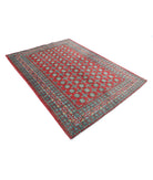 Revival 5'5'' X 7'8'' Hand-Knotted Wool Rug 5'5'' x 7'8'' (163 X 230) / Red / Green