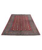 Revival 5'5'' X 7'8'' Hand-Knotted Wool Rug 5'5'' x 7'8'' (163 X 230) / Red / Green