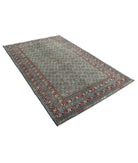 Revival 5'3'' X 8'1'' Hand-Knotted Wool Rug 5'3'' x 8'1'' (158 X 243) / Green / Red