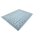 Revival 5'8'' X 7'7'' Hand-Knotted Wool Rug 5'8'' x 7'7'' (170 X 228) / Blue / Green