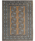 Revival 5'7'' X 7'6'' Hand-Knotted Wool Rug 5'7'' x 7'6'' (168 X 225) / Brown / Blue