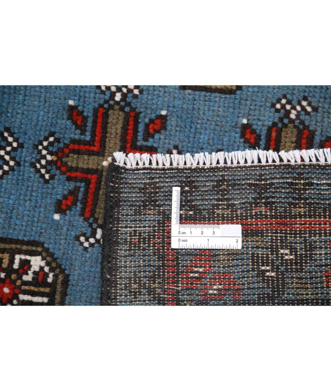 Revival 5'7'' X 7'8'' Hand-Knotted Wool Rug 5'7'' x 7'8'' (168 X 230) / Blue / Red