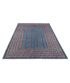 Revival 5'7'' X 8'1'' Hand-Knotted Wool Rug 5'7'' x 8'1'' (168 X 243) / Blue / Grey