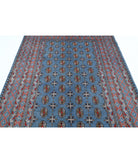 Revival 5'7'' X 8'1'' Hand-Knotted Wool Rug 5'7'' x 8'1'' (168 X 243) / Blue / Grey