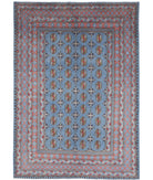 Revival 5'7'' X 8'1'' Hand-Knotted Wool Rug 5'7'' x 8'1'' (168 X 243) / Blue / Grey