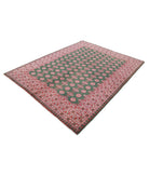 Revival 5'11'' X 7'7'' Hand-Knotted Wool Rug 5'11'' x 7'7'' (178 X 228) / Green / Red