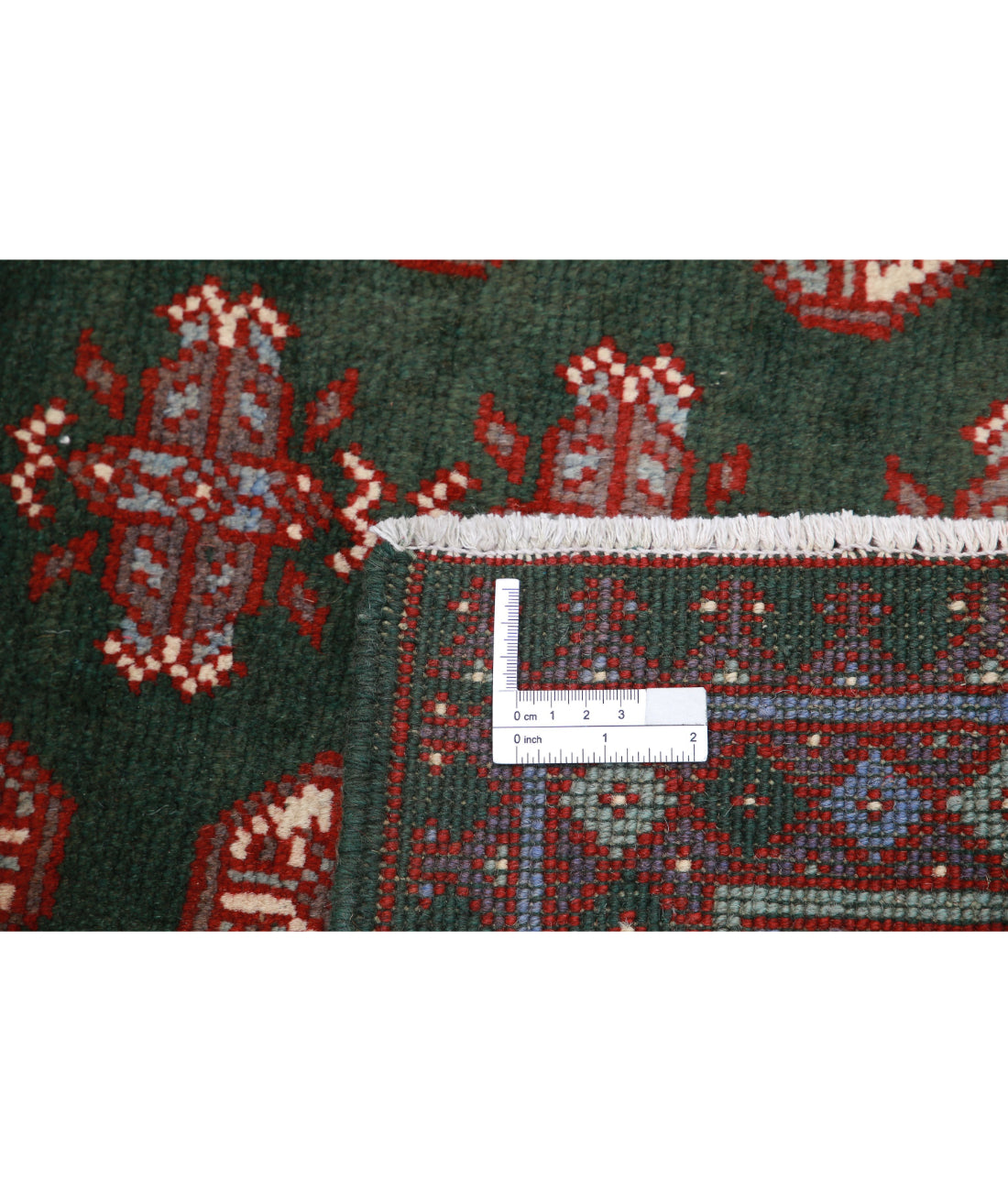 Revival 5'11'' X 7'7'' Hand-Knotted Wool Rug 5'11'' x 7'7'' (178 X 228) / Green / Red