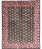 Revival 5'11'' X 7'7'' Hand-Knotted Wool Rug 5'11'' x 7'7'' (178 X 228) / Green / Red