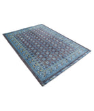 Revival 5'6'' X 7'9'' Hand-Knotted Wool Rug 5'6'' x 7'9'' (165 X 233) / Purple / Blue