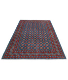 Revival 5'6'' X 7'5'' Hand-Knotted Wool Rug 5'6'' x 7'5'' (165 X 223) / Blue / Red