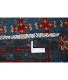 Revival 5'6'' X 7'5'' Hand-Knotted Wool Rug 5'6'' x 7'5'' (165 X 223) / Blue / Red