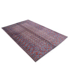 Revival 5'3'' X 7'11'' Hand-Knotted Wool Rug 5'3'' x 7'11'' (158 X 238) / Purple / Blue