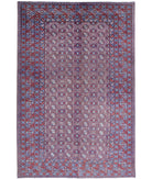 Revival 5'3'' X 7'11'' Hand-Knotted Wool Rug 5'3'' x 7'11'' (158 X 238) / Purple / Blue