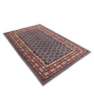 Revival 5'4'' X 8'1'' Hand-Knotted Wool Rug 5'4'' x 8'1'' (160 X 243) / Purple / Red