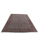 Revival 6'7'' X 9'4'' Hand-Knotted Wool Rug 6'7'' x 9'4'' (198 X 280) / Grey / Red