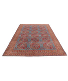 Revival 6'8'' X 9'5'' Hand-Knotted Wool Rug 6'8'' x 9'5'' (200 X 283) / Grey / Red