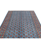 Revival 6'8'' X 9'7'' Hand-Knotted Wool Rug 6'8'' x 9'7'' (200 X 288) / Blue / Red