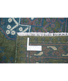 Revival 6'7'' X 9'5'' Hand-Knotted Wool Rug 6'7'' x 9'5'' (198 X 283) / Green / Blue