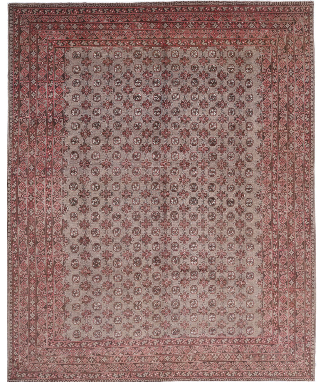 Revival 9'11'' X 12'3'' Hand-Knotted Wool Rug 9'11'' x 12'3'' (298 X 368) / Taupe / Grey