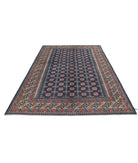 Revival 6'5'' X 9'4'' Hand-Knotted Wool Rug 6'5'' x 9'4'' (193 X 280) / Blue / Ivory