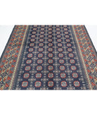 Revival 6'5'' X 9'4'' Hand-Knotted Wool Rug 6'5'' x 9'4'' (193 X 280) / Blue / Ivory