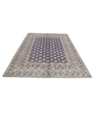 Revival 6'6'' X 9'5'' Hand-Knotted Wool Rug 6'6'' x 9'5'' (195 X 283) / Purple / Taupe