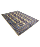 Revival 6'7'' X 9'3'' Hand-Knotted Wool Rug 6'7'' x 9'3'' (198 X 278) / Gold / Blue