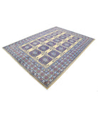 Revival 6'7'' X 9'3'' Hand-Knotted Wool Rug 6'7'' x 9'3'' (198 X 278) / Gold / Blue