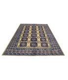 Revival 6'7'' X 9'3'' Hand-Knotted Wool Rug 6'7'' x 9'3'' (198 X 278) / Gold / Blue