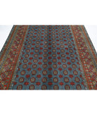 Revival 6'8'' X 9'10'' Hand-Knotted Wool Rug 6'8'' x 9'10'' (200 X 295) / Blue / Gold