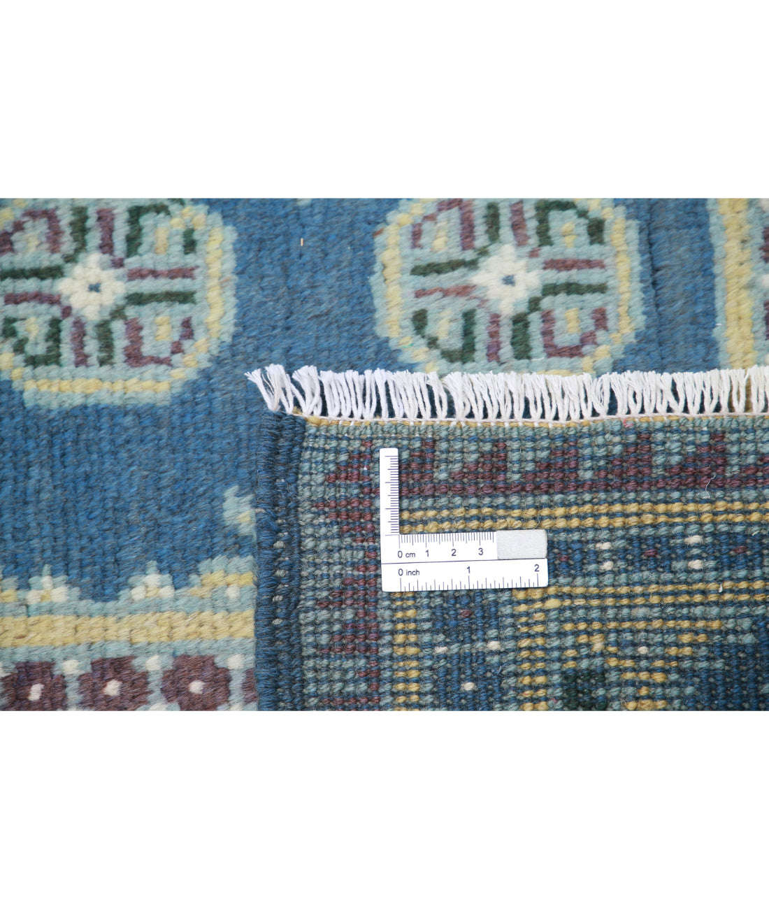 Revival 6'6'' X 9'4'' Hand-Knotted Wool Rug 6'6'' x 9'4'' (195 X 280) / Blue / Gold