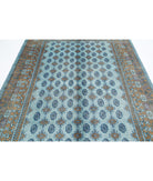 Revival 6'10'' X 9'5'' Hand-Knotted Wool Rug 6'10'' x 9'5'' (205 X 283) / Blue / Brown