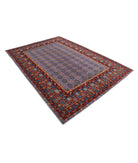 Revival 6'6'' X 9'3'' Hand-Knotted Wool Rug 6'6'' x 9'3'' (195 X 278) / Purple / Red