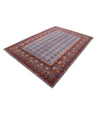 Revival 6'6'' X 9'3'' Hand-Knotted Wool Rug 6'6'' x 9'3'' (195 X 278) / Purple / Red