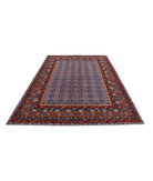 Revival 6'6'' X 9'3'' Hand-Knotted Wool Rug 6'6'' x 9'3'' (195 X 278) / Purple / Red