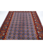 Revival 6'6'' X 9'3'' Hand-Knotted Wool Rug 6'6'' x 9'3'' (195 X 278) / Purple / Red