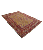 Revival 6'6'' X 9'3'' Hand-Knotted Wool Rug 6'6'' x 9'3'' (195 X 278) / Gold / Red