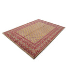 Revival 6'6'' X 9'3'' Hand-Knotted Wool Rug 6'6'' x 9'3'' (195 X 278) / Gold / Red