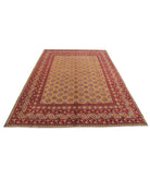 Revival 6'6'' X 9'3'' Hand-Knotted Wool Rug 6'6'' x 9'3'' (195 X 278) / Gold / Red