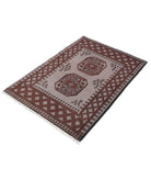 Revival 2'7'' X 3'10'' Hand-Knotted Wool Rug 2'7'' x 3'10'' (78 X 115) / Grey / Red