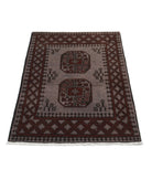 Revival 2'7'' X 3'10'' Hand-Knotted Wool Rug 2'7'' x 3'10'' (78 X 115) / Grey / Red