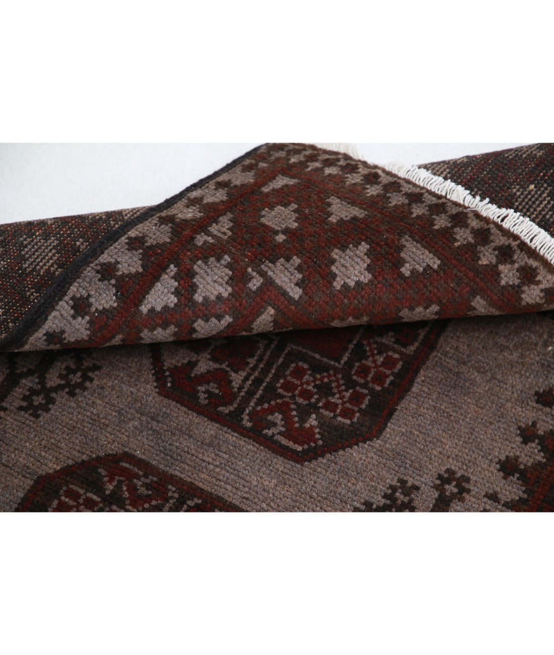 Revival 2'7'' X 3'10'' Hand-Knotted Wool Rug 2'7'' x 3'10'' (78 X 115) / Grey / Red