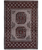 Revival 2'7'' X 3'10'' Hand-Knotted Wool Rug 2'7'' x 3'10'' (78 X 115) / Grey / Red