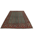 Revival 6'8'' X 9'5'' Hand-Knotted Wool Rug 6'8'' x 9'5'' (200 X 283) / Green / Black